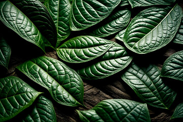 Wall Mural - leaves background