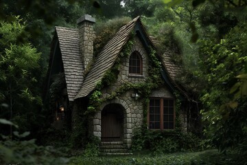 Poster - the fairytale cottage stood as a beacon of magic 