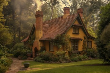 Poster - the fairytale cottage was a haven of warmth and joy