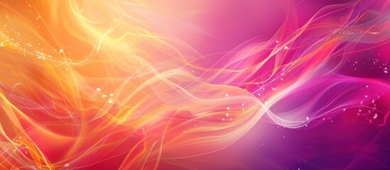 Wall Mural - Abstract Pink and Orange Swirling Background