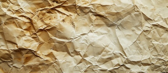 Poster - Texture background of aged, wrinkled paper with stains featuring copy space image.