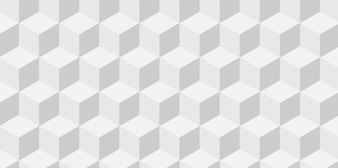  Abstract cube geometric tile and mosaic wall or grid backdrop hexagon technology. white or gray geometric block cube structure. Vector of cube geometric pattern grid backdrop triangle background.