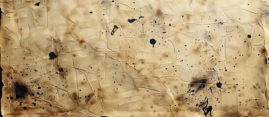 Aufkleber - A blank sheet of paper marked with tarnished scratches, and metal stains, perfect as a copy space image.