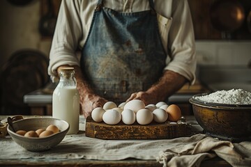 food healthy fresh egg background cook ingredient white raw organic table closeup protein brown chicken kitchen rustic nature farm home breakfast hand wooden