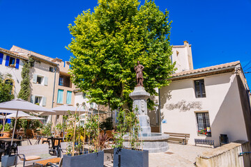 Canvas Print - Dans le village de Bages