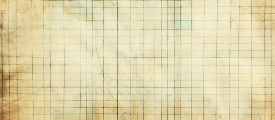 Poster - Grid paper texture with a vintage feel, suitable for background or design projects with copy space image.