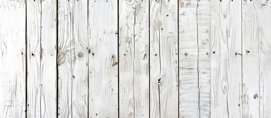 Aufkleber - An empty old white wooden surface with natural patterns, ideal for background use as a copy space image.