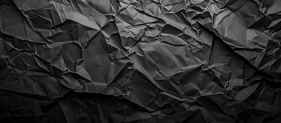 Aufkleber - Background of crumpled black paper with copy space image.