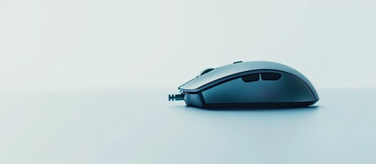 Poster - Mouse computer isolated on a white background with selective focus creating a copy space image.