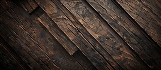 Leinwandbilder - Abstract background featuring a wood texture with copy space image.