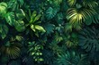 © Harsha - Nature leaves  green tropical forest  backgound illustration concept
