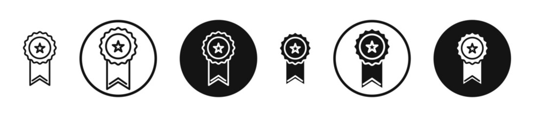 Award outlined icon vector collection.