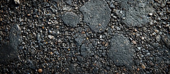 Fototapete - a textured background featuring rough asphalt, suitable for copy space image.