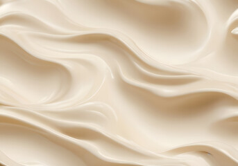 Photo of a cream waves