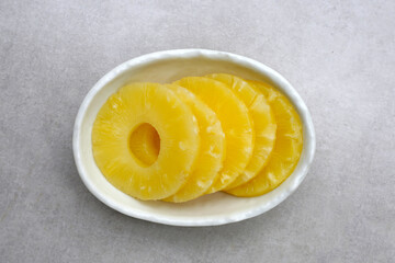 Wall Mural - Pineapple fruit, Canned pineapple sliced