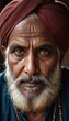 © Alessandro - portrait of indian man, old mand from india, male face, old nepalese
