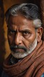 © Alessandro - portrait of indian man, old mand from india, male face, old nepalese