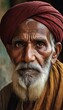 © Alessandro - portrait of indian man, old mand from india, male face, old nepalese