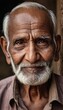 © Alessandro - portrait of indian man, old mand from india, male face, old nepalese