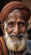 © Alessandro - portrait of indian man, old mand from india, male face, old nepalese