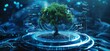 © Georgii - Futuristic digital environment showcasing a tree with technology interface