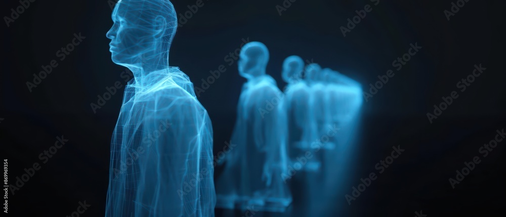 Holographic tickets project ethereal guides who lead attendees to their ...