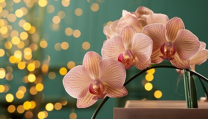 Wall Mural - pink orchid phalaenopsis