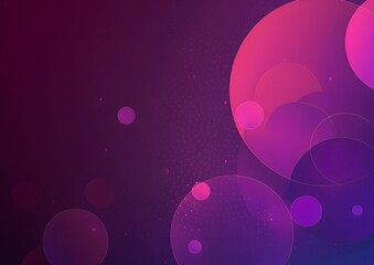 Canvas Print - Simple purple background with circles and dots