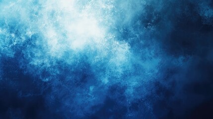 a blue sky with white clouds and a blue background. the sky is filled with smoke and steam