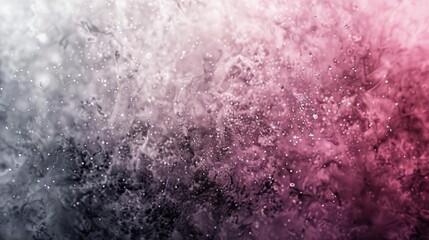 Wall Mural - A blurry image of pink and gray with a lot of white dots. The image is abstract and has a dreamy, ethereal quality to it