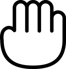 finger motion drag direction icon
