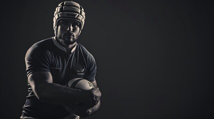 Wall Mural - American football player background