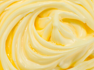 Canvas Print - texture of fresh cream cheese