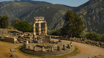 Wall Mural - Temple of Athena in Delphi, Greece