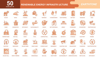  Renewable Energy icon set
