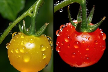 Poster - Two Ripe Tomatoes with Dew Drops