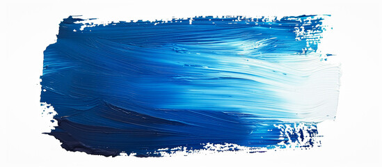 Wall Mural - Blue paint brush stroke color texture background