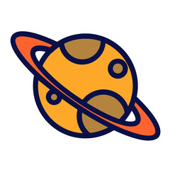 Sticker - creative planet icon design