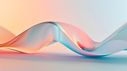 mesmerizing fluid waves of vibrant chromatic gradients - abstract digital art composition