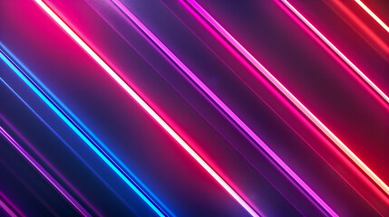 Poster - Minimalist Neon Geometric Backdrop with Dramatic Lighting and Sleek Retrofuturistic Aesthetics   Luxurious High Contrast Color Scheme Negative Space and Streamline Moderne Inspired Composition