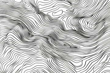Poster - Topographic map background with contour lines in the style of a terrain pattern vector illustration. Abstract line art of topography contours for a poster design