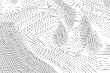 Fototapete - Topographic map background with contour lines in the style of a terrain pattern vector illustration. Abstract line art of topography contours for a poster design