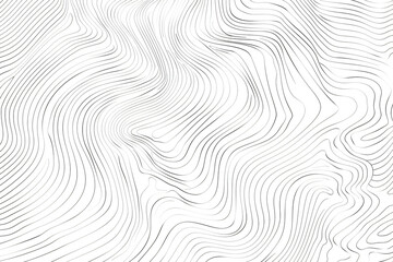 Fototapete - Topographic map background with contour lines in the style of a terrain pattern vector illustration. Abstract line art of topography contours for a poster design
