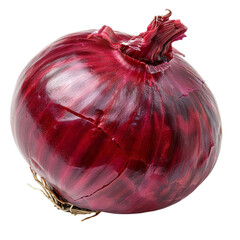 Wall Mural - Detailed cutout of a A whole red onion isolated 