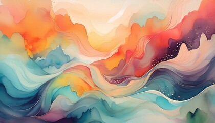 Canvas Print - abstract watercolor background