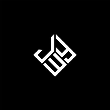 JWY letter logo design on black background. JWY creative initials letter logo concept. JWY letter design.