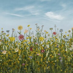 field of yellow flowers