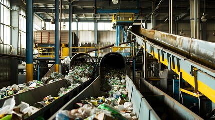 Poster - Automated Waste Sorting and Recycling Facility on Conveyor Belt