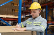 © amorn - Male warehouse worker checking inventory in warehouse