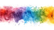 © MONWARA - A rainbow of colors splattered across a white background
